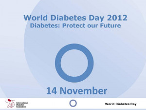 World Diabetes Day 2012, UN Diabetics Day theme, slogan