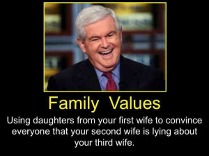 Newt Gingrich and Republican Family Values