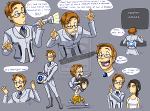 Portal: Wheatley by forte-girl7