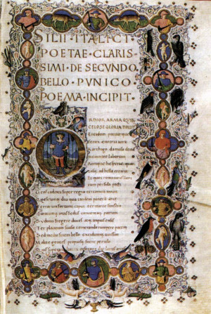 silius italicus de bello punico c 1450 manuscript lat xii