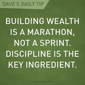 building wealth is a marathon