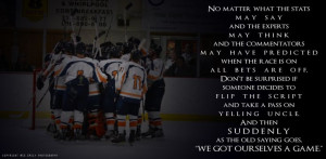 Hockey team quote