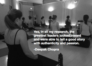 Deepak Chopra quote on going inward