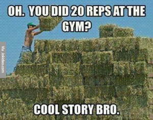 You did 20 reps at the gym – meme