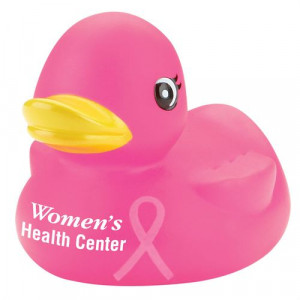 Home > Pink Awareness Rubber Duck Personalized Promotional Products ...