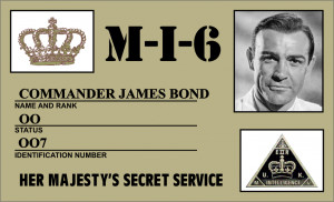 My name is BOND. James Bond