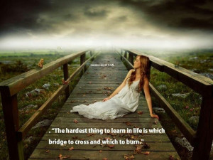 Burning bridges