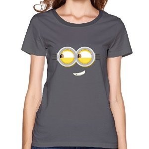 Amazon.com : Customized Naughty Minion Eyes Women O-Neck T Shirts ...