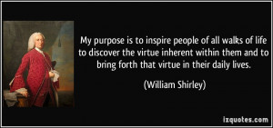 My purpose is to inspire people of all walks of life to discover the ...