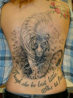 LOVE the tiger, LOVE the quote