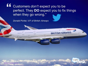 Donald Porter, VP of British Airways #customerservice #quotes