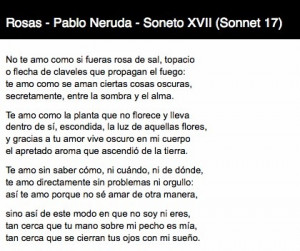 by pablo neruda pablo neruda sonnet 17 soneto xvii by pablo neruda ...