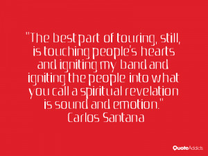 ... call a spiritual revelation is sound and emotion.” — Carlos