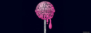 pink lollipop with quotes facebook cover