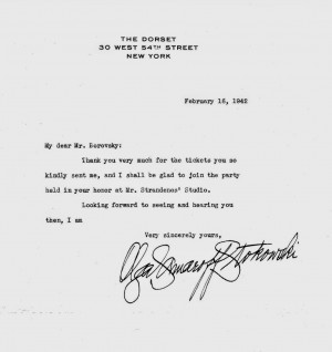 Letter from Erich Leinsdorf (1912-1993) dated March 27, 1964