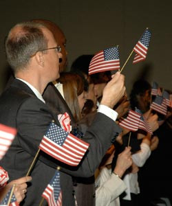 to share their excitement and pride about becoming an American citizen ...