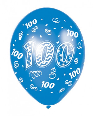 100th Birthday Latex Balloons 11