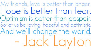 JACK LAYTON QUOTES 2011