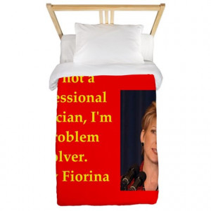 2016 Gifts > 2016 Bedroom Décor > carly fiorina quote Twin Duvet