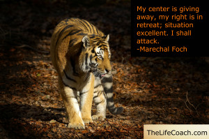 ... center is giving way, my right is in retreat; situation excellent