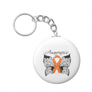 Tattoo Butterfly Awareness - Multiple Sclerosis Key Chain