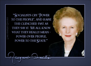 The Right Honourable Margaret Thatcher