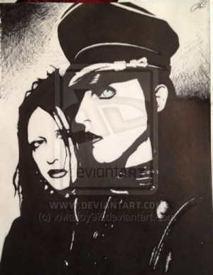 Twiggy Ramirez and Marilyn Manson by xMalfoy97