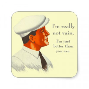 Funny Stickers on Frenchman Isnt Really Vain Funny Square Stickers By ...