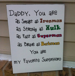 Father's day gift ideas Super heroe