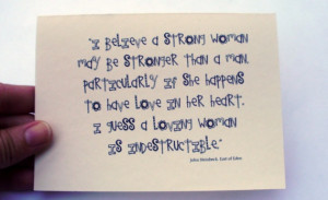 Loving Woman Steinbeck Quote Inspirational Card by hendersweet, $2 ...