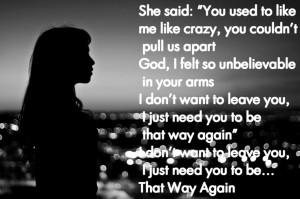 lee brice - that way again/ He is my favorite artist...all his songs ...