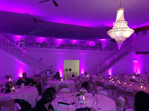 Purple Uplighting at Colonial Valley Suites in Davison, MI