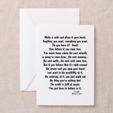 Tree Hill Finale Greeting Card for
