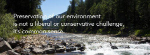 ... Ronald Reagan quote. Photo of Coeur d'Alene River by Stanley Drennan
