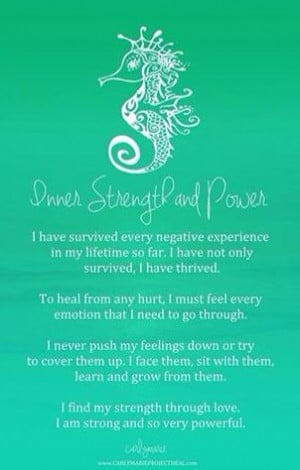 Affirmations/ inner strength and power
