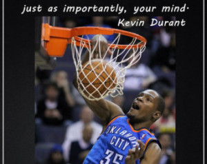 Kevin Durant Basketball Quotes Poster basketball kevin durant