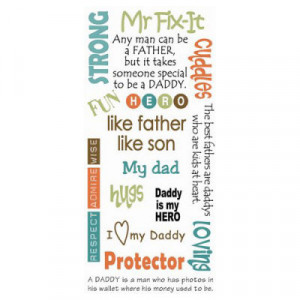 download this Father Quotes Rub Ons Family Scrapbooking picture