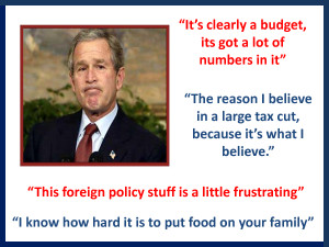 Funny George Bush Quotes Set 2