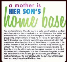 Bond between mother and son is like no other!