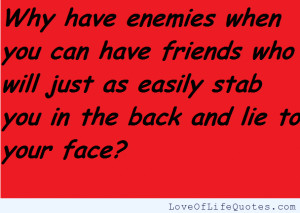 Quotes About Fake Friends and Enemies