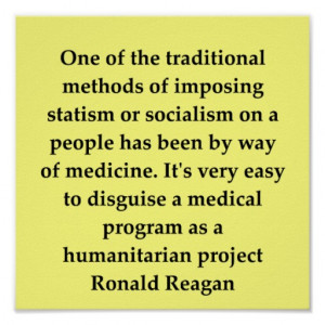 Ronald Reagan Marines Quote Print