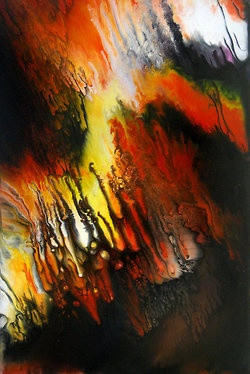 Acrylic paintings by Dion Kurczek.
