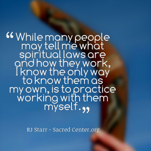 Quotes Picture: while many people may tell me what spiritual laws are ...