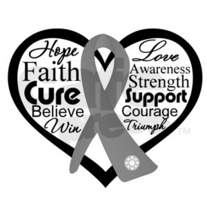 Displaying (20) Gallery Images For Brain Cancer Ribbon Heart...
