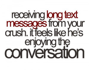conversation, crush, text messages
