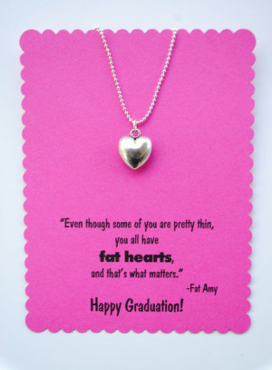 Pitch Perfect Graduation Necklace with Fat Amy Quote #pitchperfect # ...