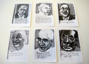 ... asinine quote by the person depicted or some witty anecdote about