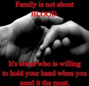 Family Is Not About Blood ,It’s about Who Is Willing to hold your ...