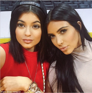 Birthday treat: Kim, 34, also invited her sister Kylie Jenner, 17 ...
