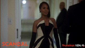 Olivia Pope knows how to make an entrance!
